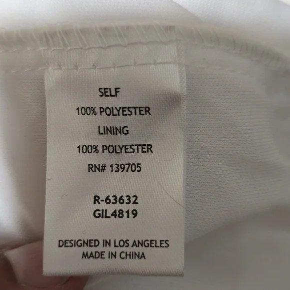 "Emerald Sundae" White Textured Dress. - Picture 16 of 16